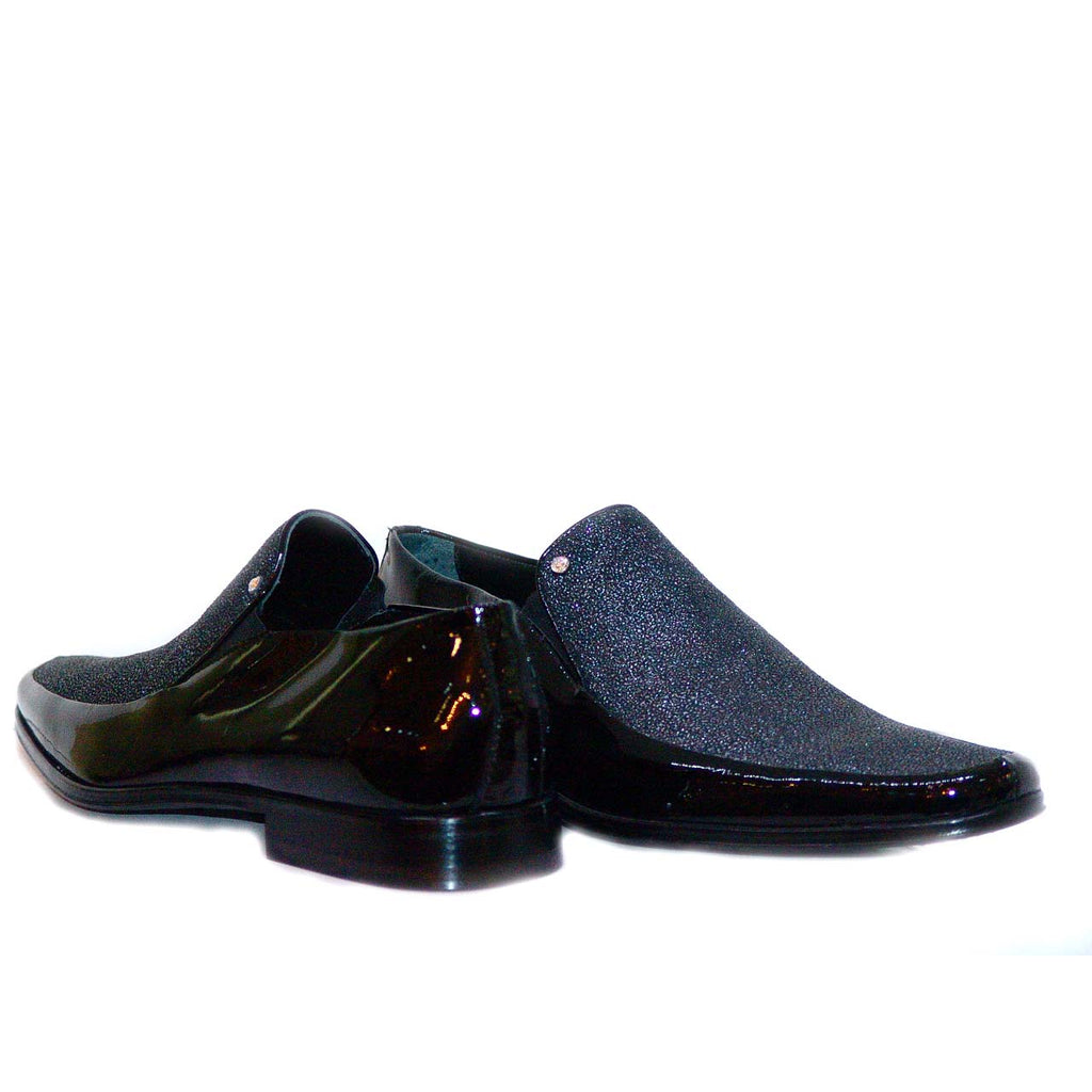 Aldo Brue 778 Patent Leather & Crystal Loafer - Black