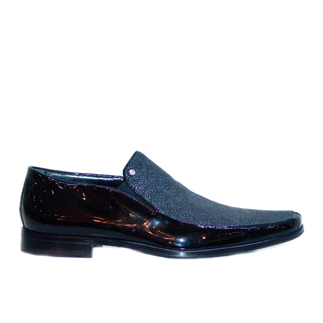 Aldo Brue 778 Patent Leather & Crystal Loafer - Black