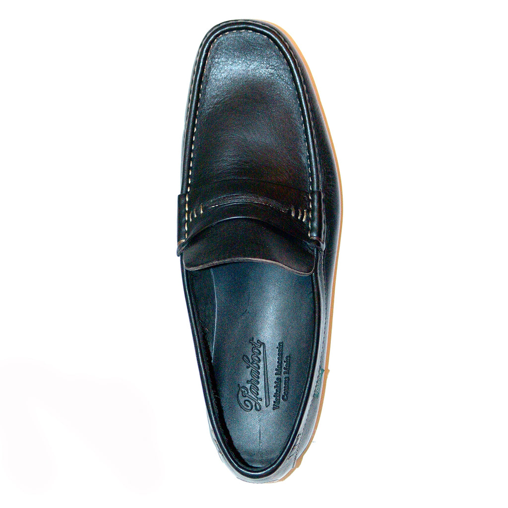 Paraboot Barjac (91512) Waxy Leather Casual Loafer - Black