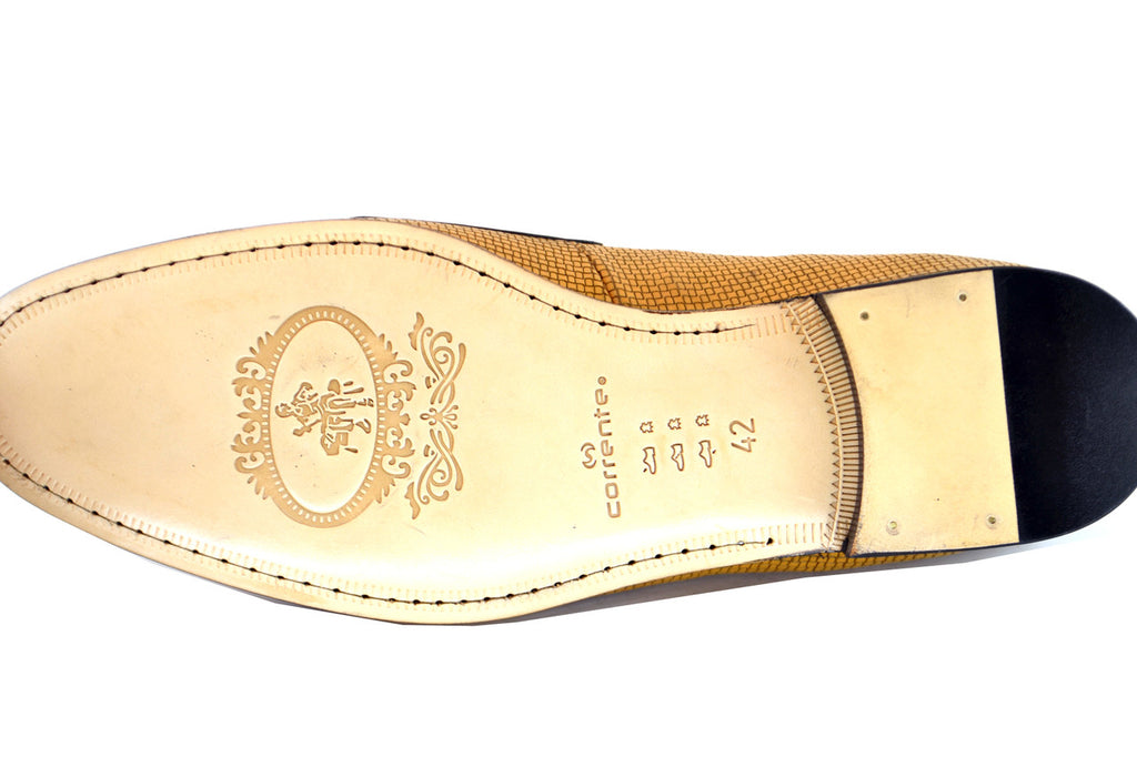 Corrente 4661HS Textured Double Monk Strap Loafer - Camel