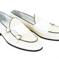 Corrente 4661HS Textured Double Monk Strap Loafer - white