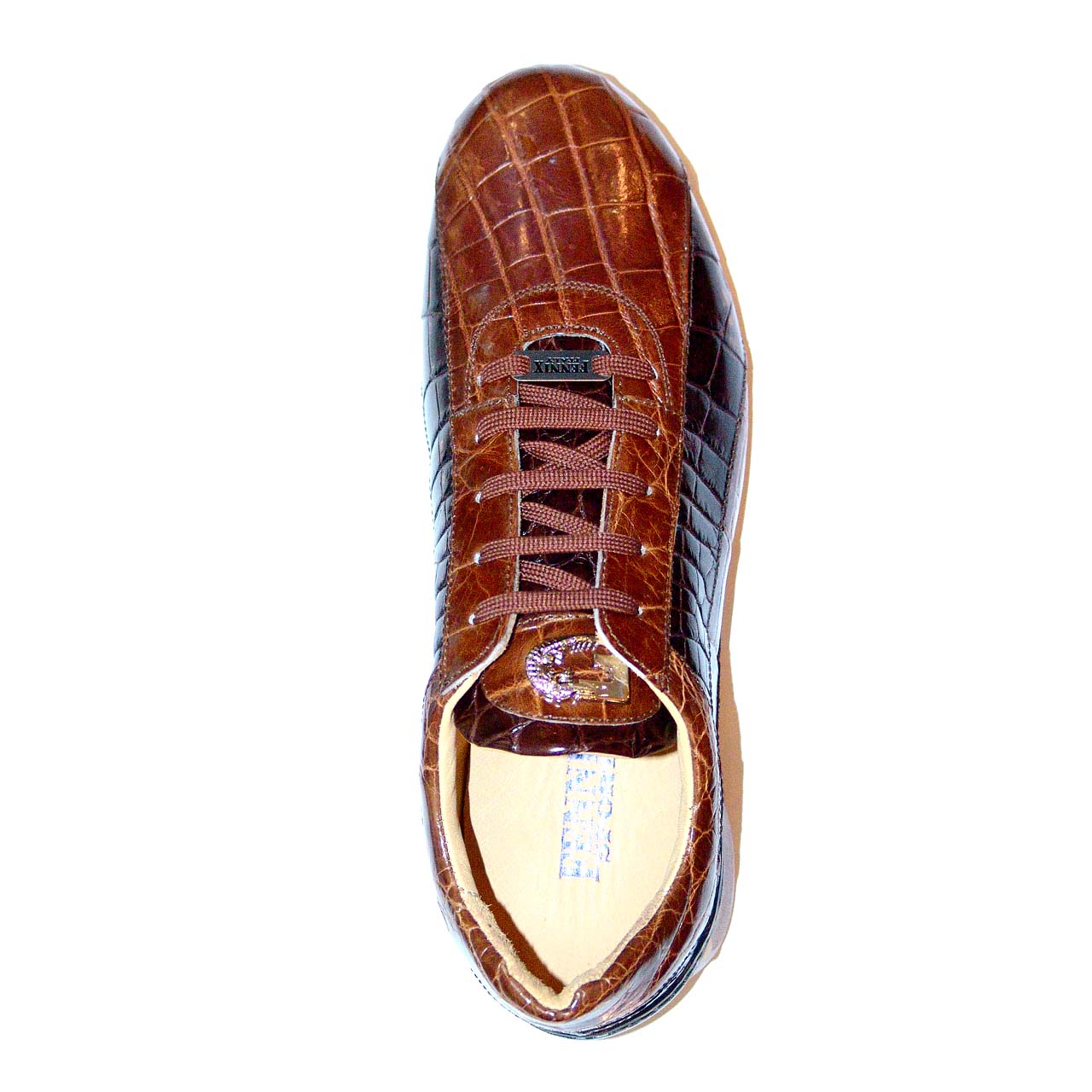 Fennix 2771 Genuine Alligator Two Tone Sneaker - Brown