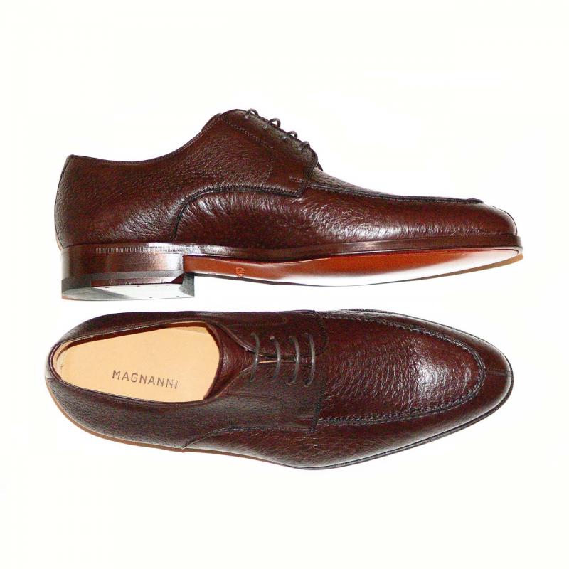Magnanni 13996 Soft Peccary Leather Split Toe Lace Up - Brown