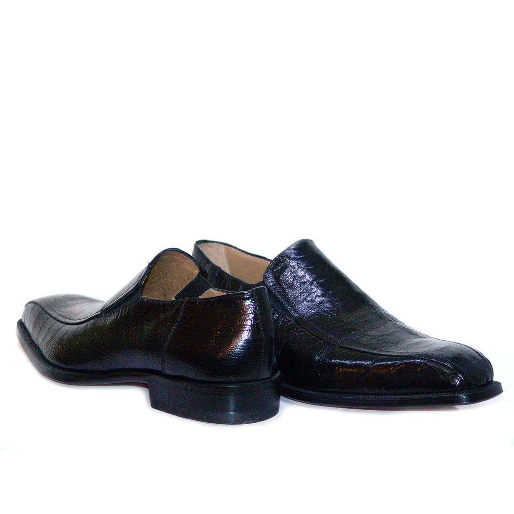 Romano Martegani 714625 Genuine Ostrich Plain Loafer - Black