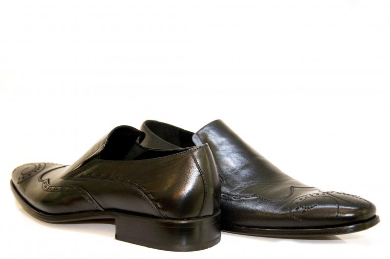 Stefano Castelli 6585 Wingtip Loafer - Black