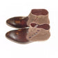 Dino Bigioni Exclusive 13102 Lizard & Suede Ankle Boot - Brown