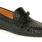 Moreschi Esquire Genuine Crocodile Driving Shoes - Black