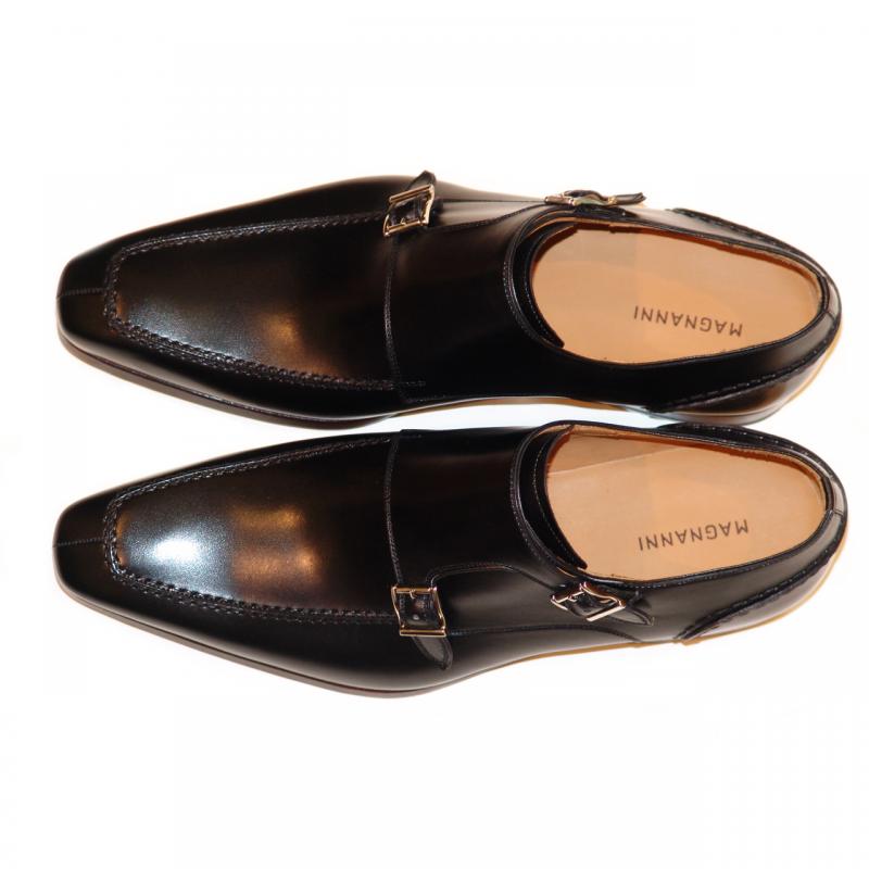Magnanni Exclusive 16273 Split Toe Double Monk Strap - Black